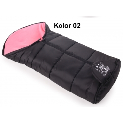 Uniwersalny cieplutki śpiworek polarowy 4w1 długość 108 cm ortalion